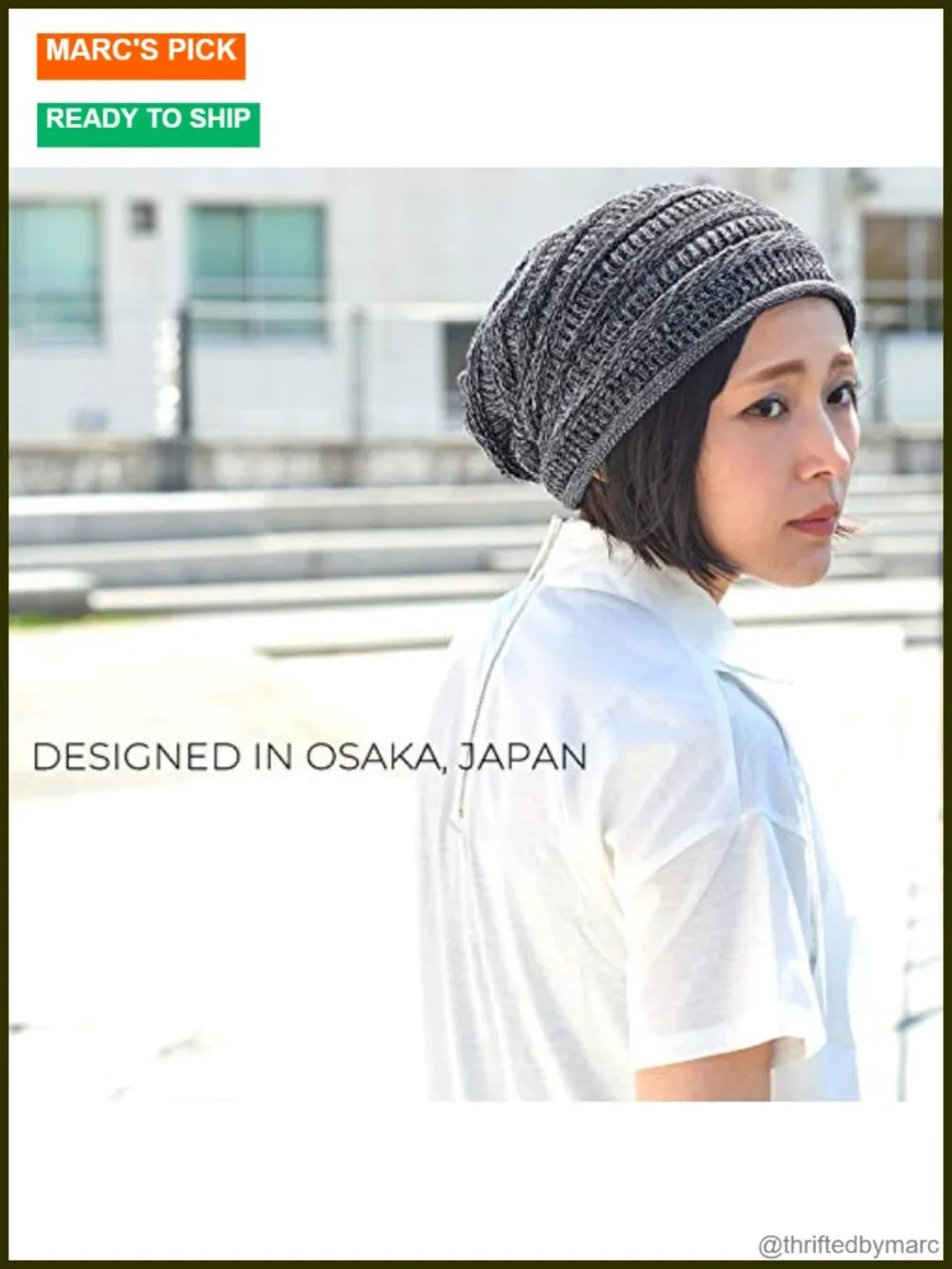 CHARM Extra Slouchy Summer Beanie - Cotton Knit Slouch Hat for Men Women